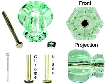 COPPER MOUNTAIN HARDWARE Authentic Depression Glass Cabinet or Furniture Knobs - Several Colors