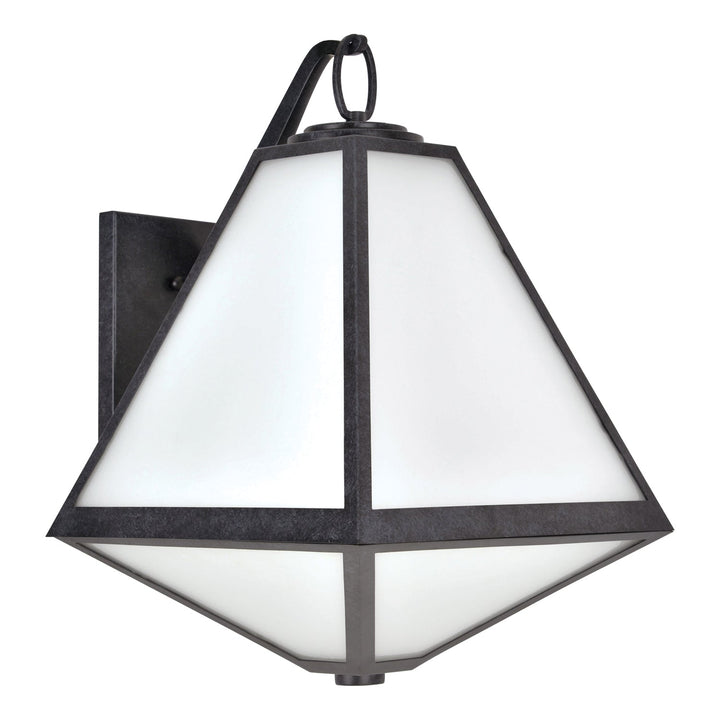Crystorama Crystorama Brian Patrick Flynn Glacier 3 Light Black Charcoal Outdoor Sconce