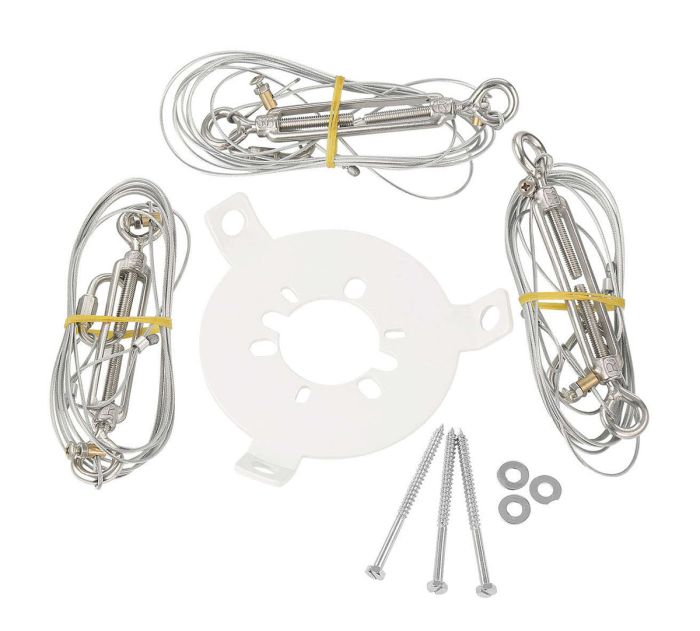 Antique Hardware Guide Wire System in White Accessory