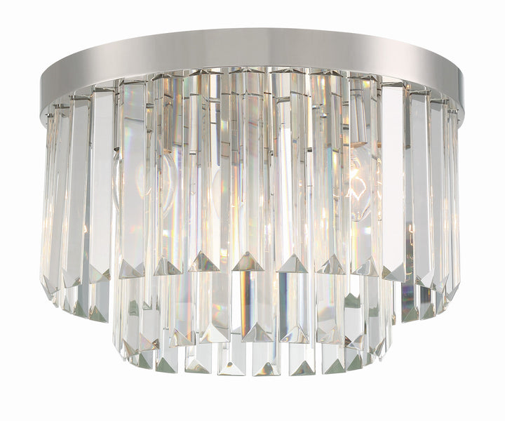 Crystorama Crystorama Hayes 4 Light Polished Nickel Flush Mount