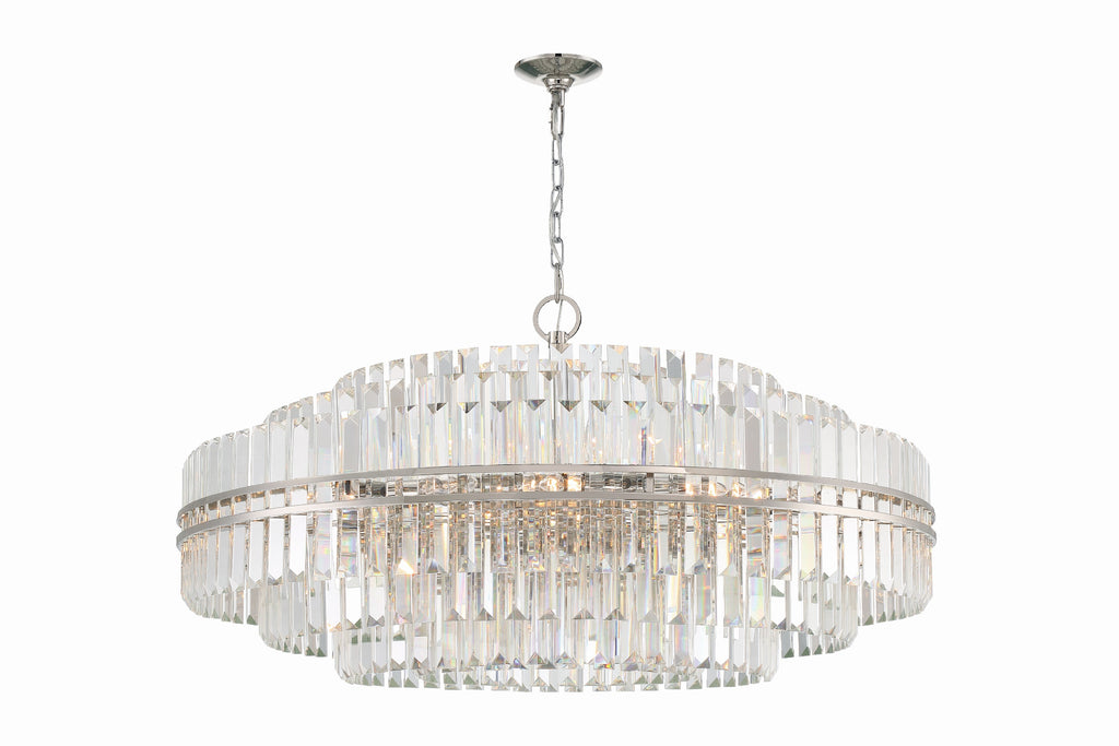 Crystorama Crystorama Hayes 32 Light Polished Nickel Chandelier