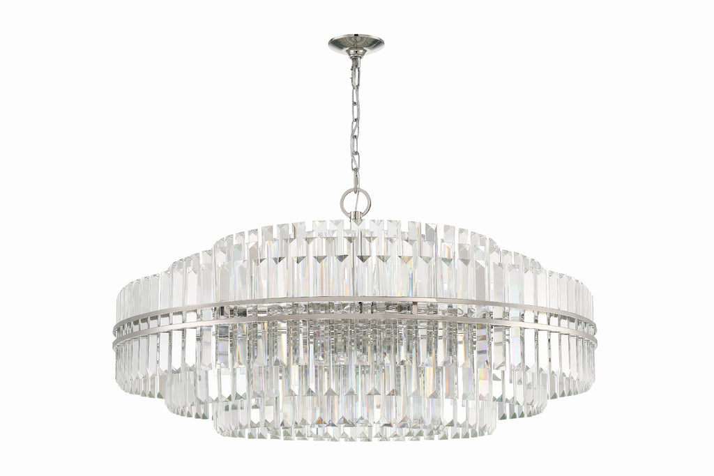 Crystorama Crystorama Hayes 32 Light Polished Nickel Chandelier