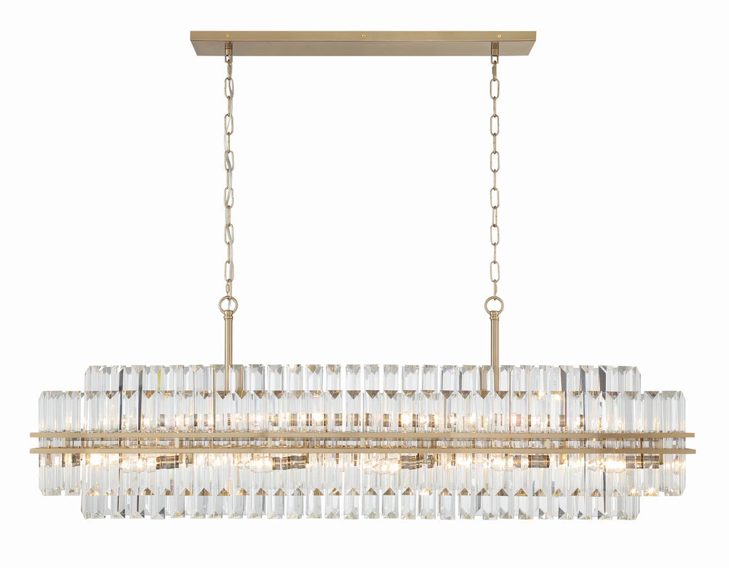 Crystorama Crystorama Hayes 16 Light Aged Brass Chandelier