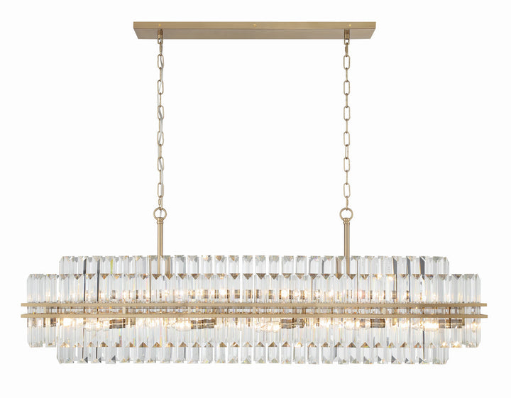 Crystorama Crystorama Hayes 16 Light Aged Brass Chandelier