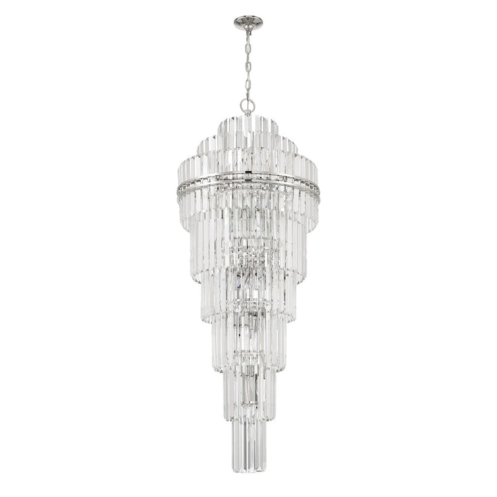 Crystorama Crystorama Hayes 31 Light Polished Nickel Chandelier