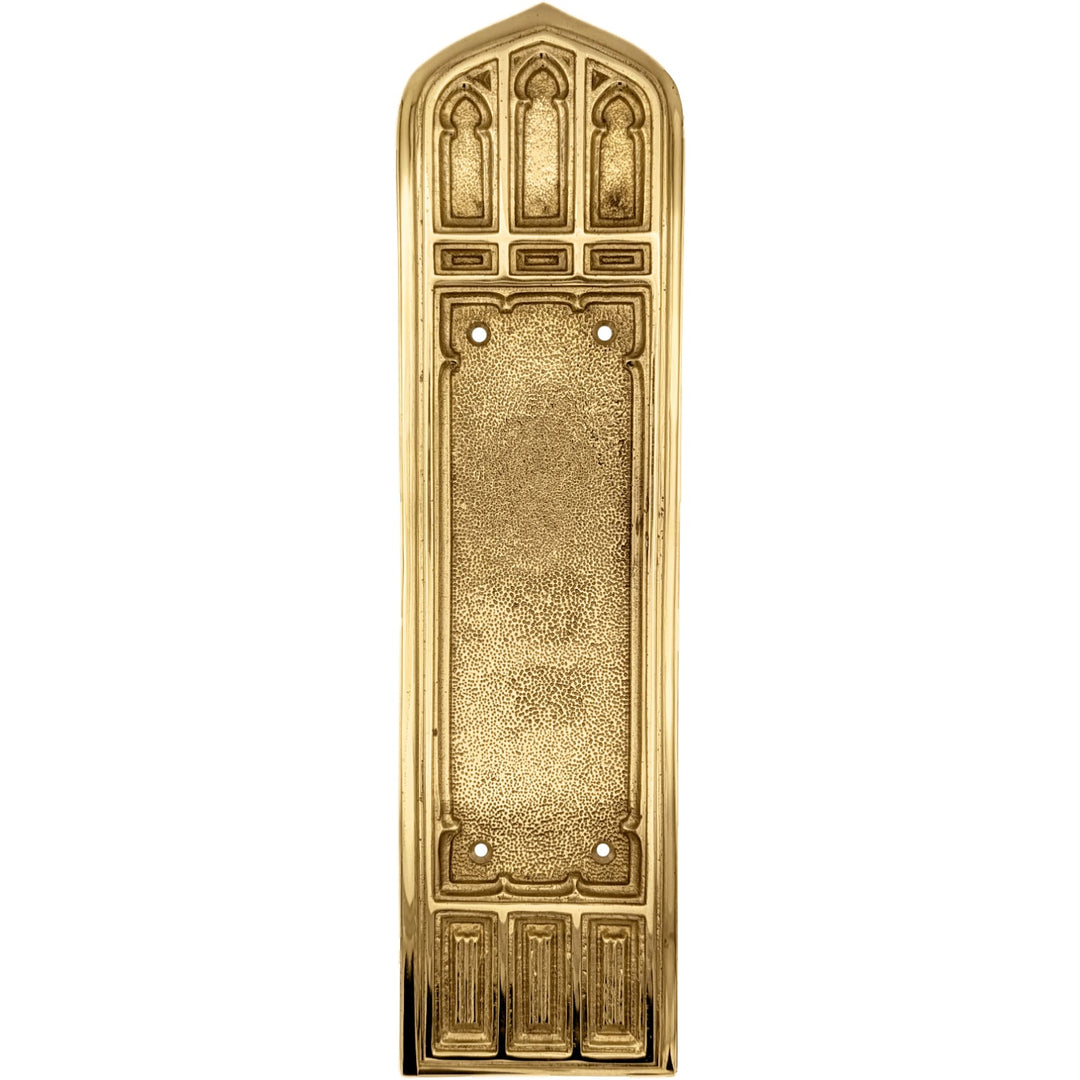 12 1/4 Inch Gothic Push Plate COPPER MOUNTAIN HARDWARE