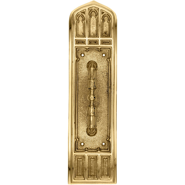 12 1/4 Inch Gothic Pull Plate COPPER MOUNTAIN HARDWARE