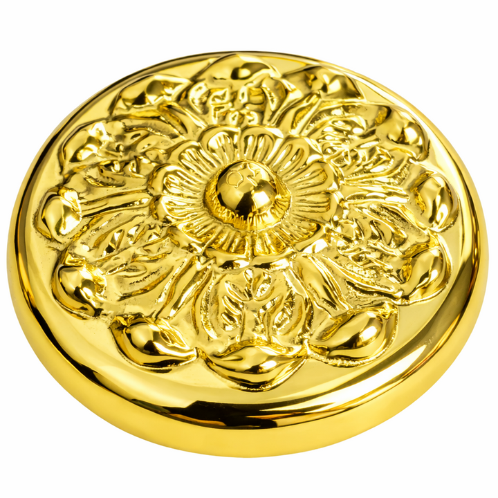 2 Inch Solid Brass Baroque / Rococo Cabinet & Furniture Knob