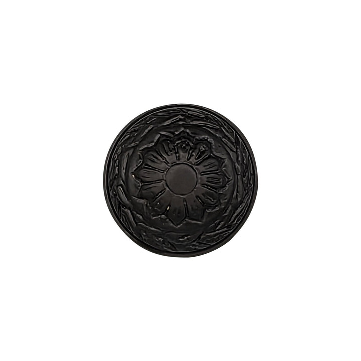 COPPER MOUNTAIN HARDWARE Ornate Floral Round Solid Brass Cabinet & Furniture Knob