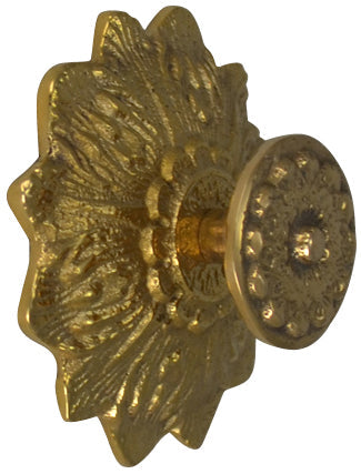 COPPER MOUNTAIN HARDWARE Solid Brass Victorian Floral Cabinet & Furniture Knob