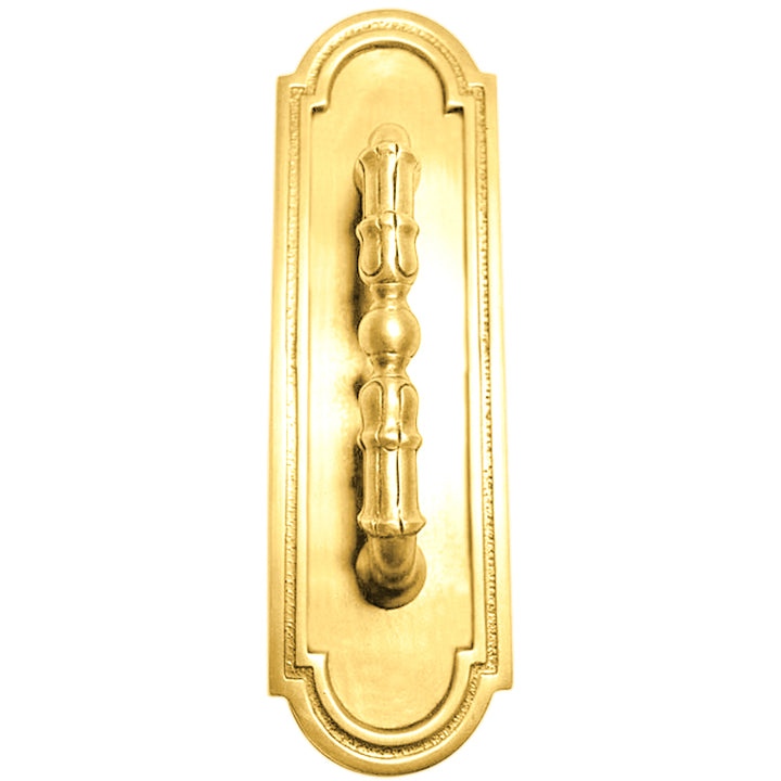 8 3/8 Inch Solid Brass Arched Style Pull Plate (Several Finishes Available)