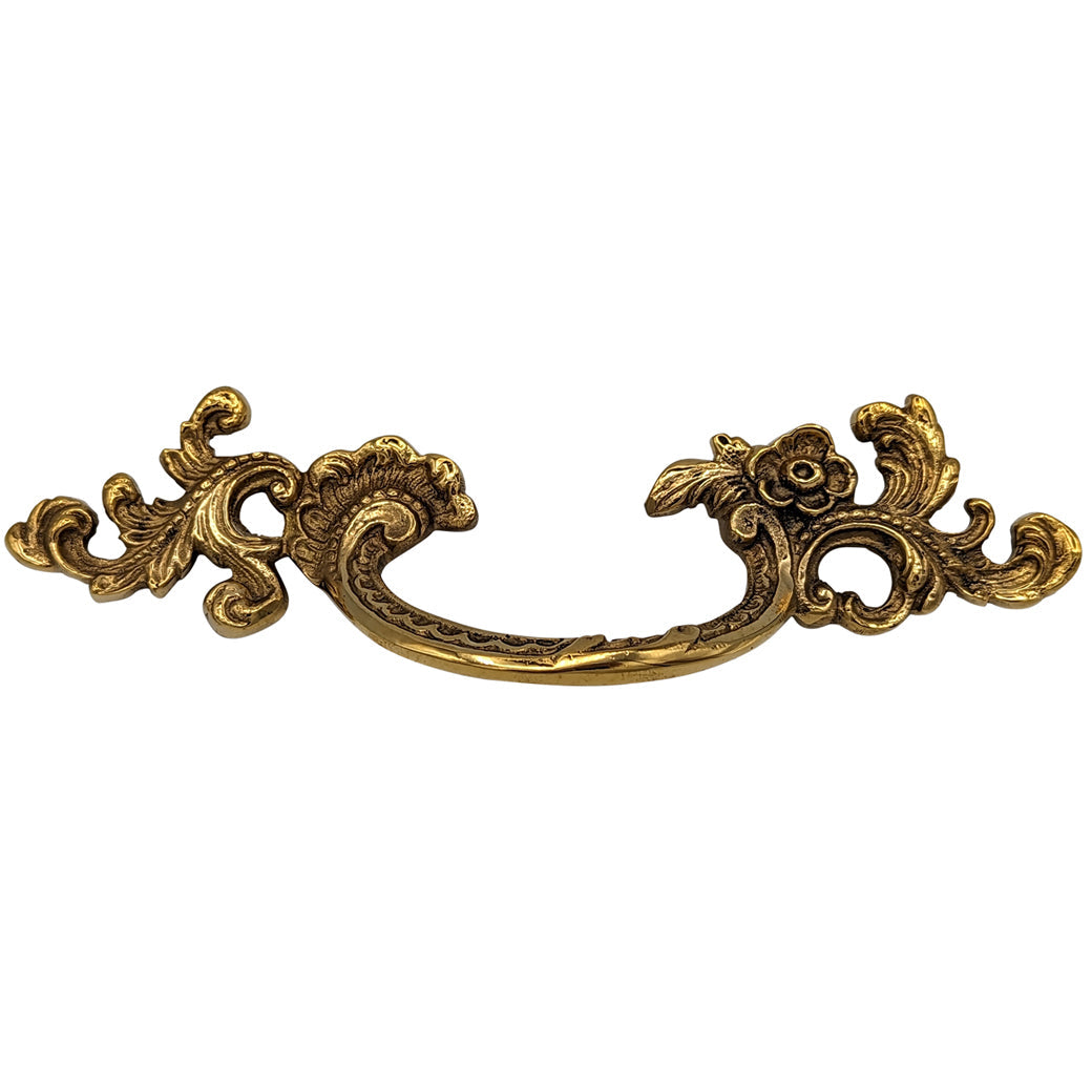 6 1/2 Inch (3.125" c-c) Filigree Rococo Pull (Several Finishes Available) COPPER MOUNTAIN HARDWARE