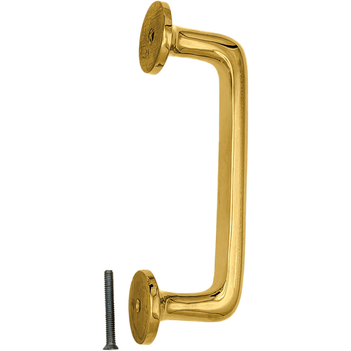5 Inch (4 Inch c-c) Traditional Solid Brass Cabinet Pull