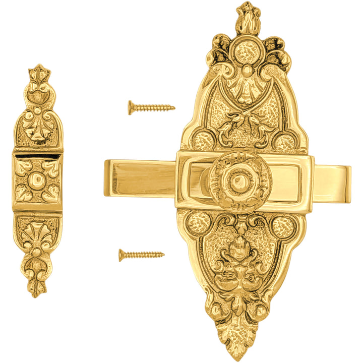 5 1/2 Gargoyle French Door or Cabinet Slide Bolt Latch (Several Finishes Available)