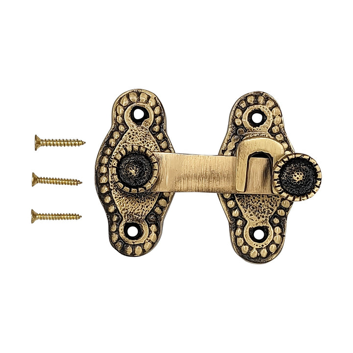 3 Inch Solid Brass Victorian Cabinet Latch (Several Finishes Available) COPPER MOUNTAIN HARDWARE