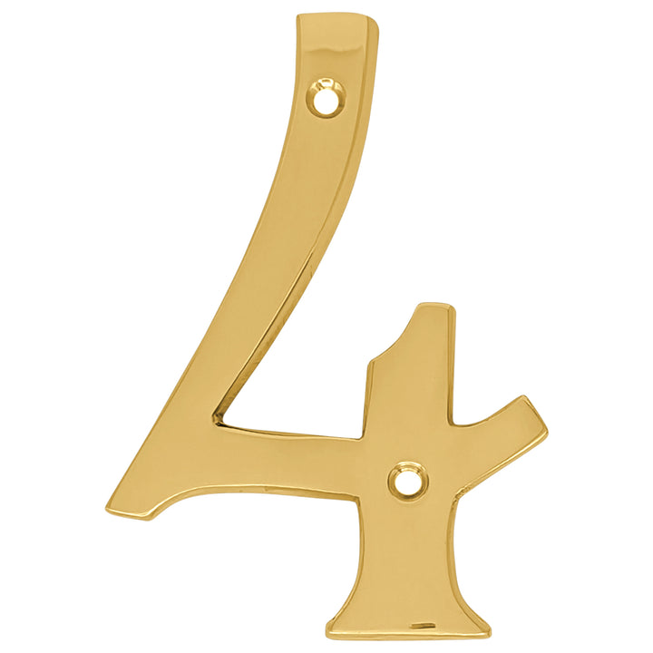 4 Inch Tall House Number 4