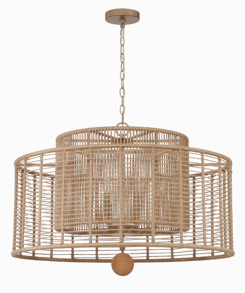 Crystorama Crystorama Jayna 8 Light Burnished Silver Chandelier