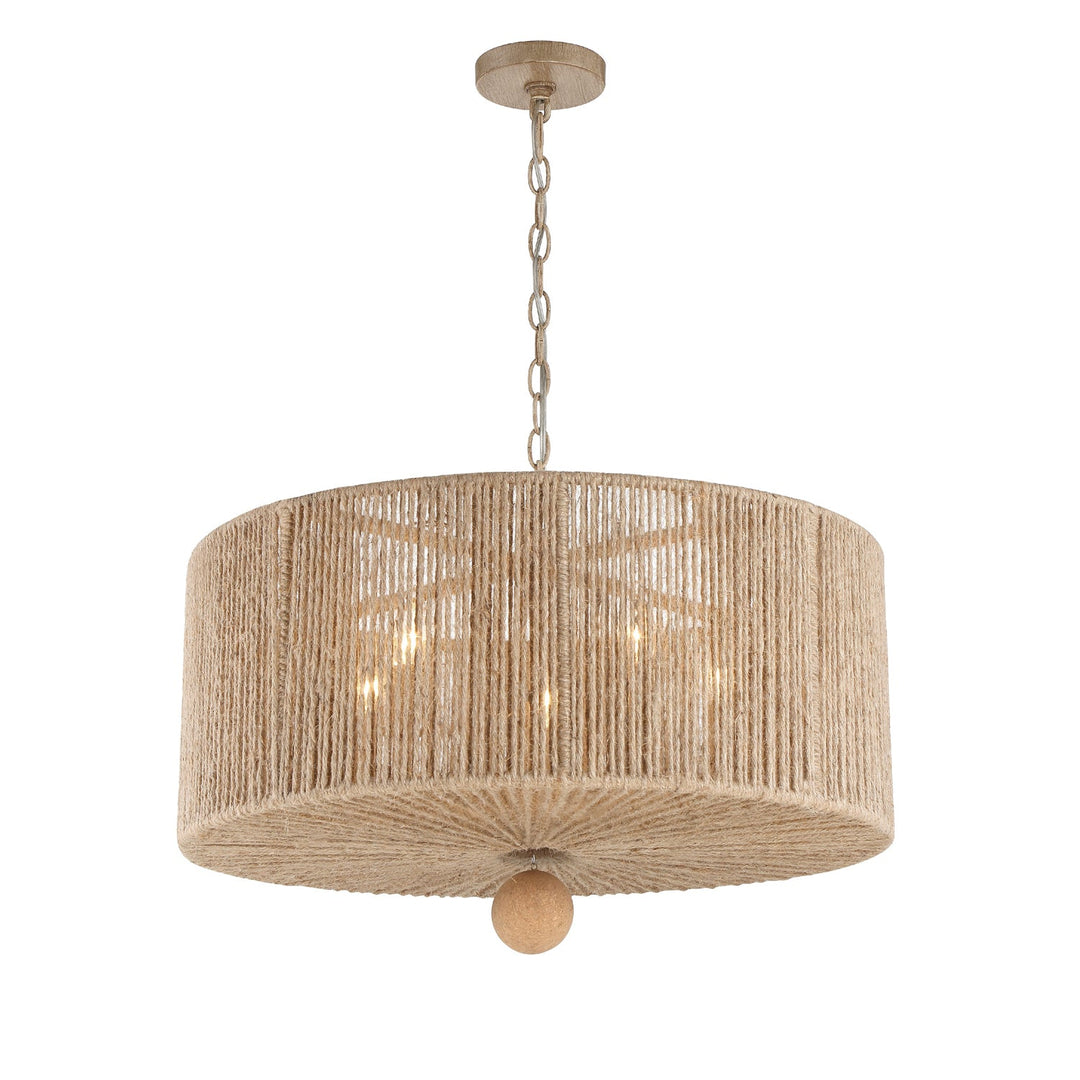 Crystorama Crystorama Jessa 5 Light Burnished Silver Chandelier