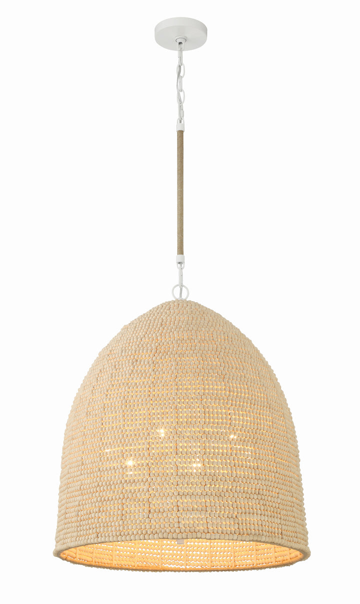 Crystorama Crystorama Jasper 6 Light Matte White Chandelier