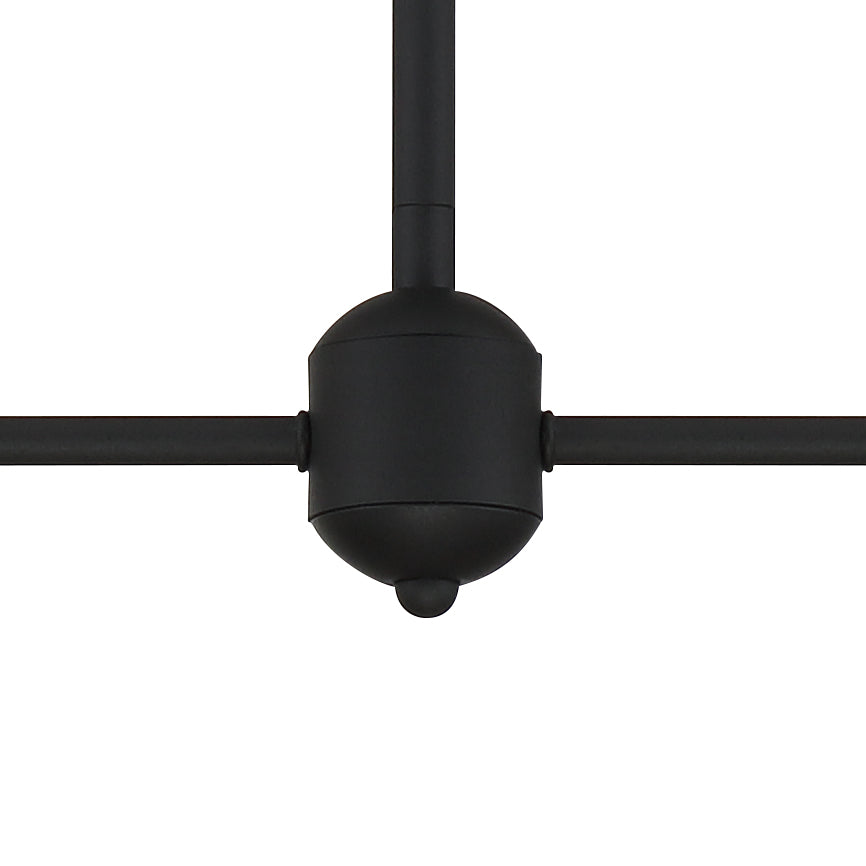 Crystorama Crystorama Keenan 4 Light Black Forged Chandelier