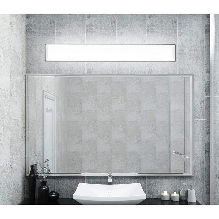 INTEGRATED LED 39W, 3500 LUMEN, 80 CRI DIMMABLE VANITY LIGHT WITH ACRYLIC DIFFUSER Cal Lighting
