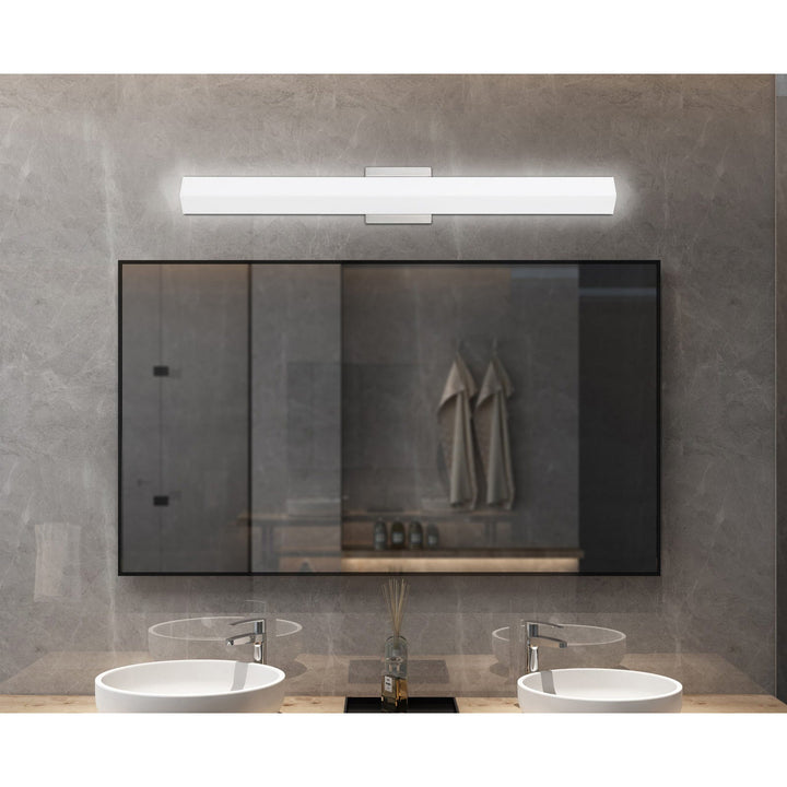 INTEGRATED LED 39W, 3500 LUMEN, 80 CRI DIMMABLE VANITY LIGHT WITH ACRYLIC DIFFUSER Cal Lighting