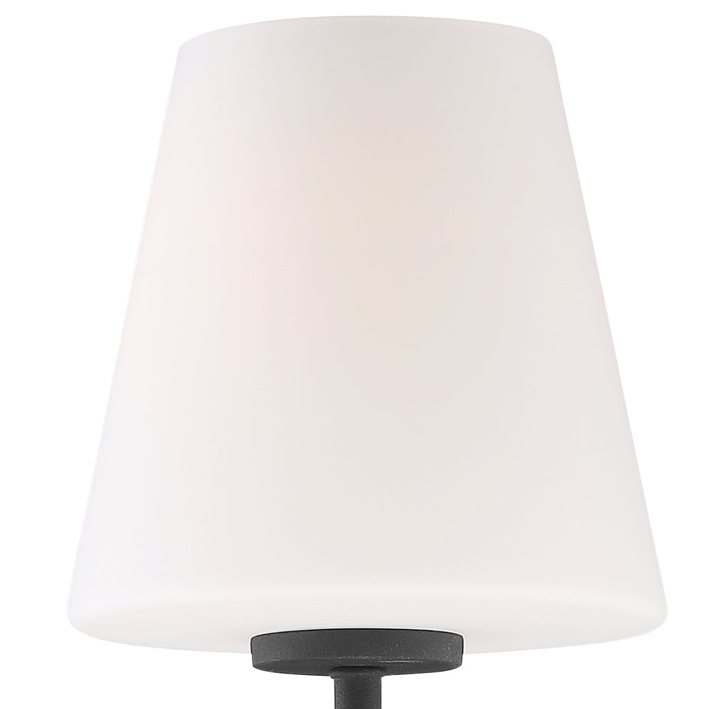 Crystorama Crystorama Lena 1 Light Black Forged Sconce