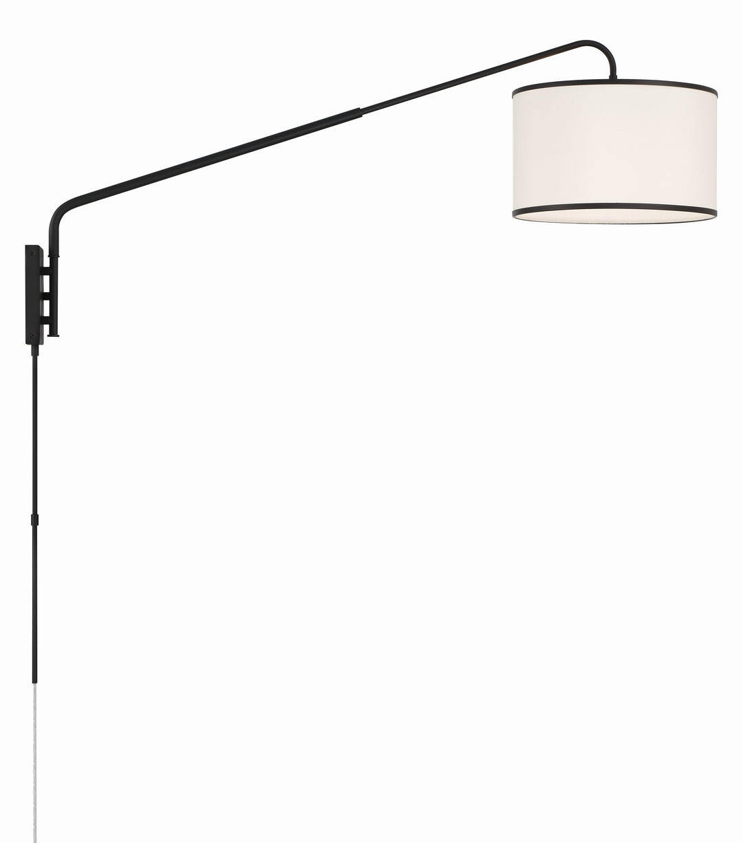 Crystorama Crystorama Mallory 1 Light Matte Black Task Sconce