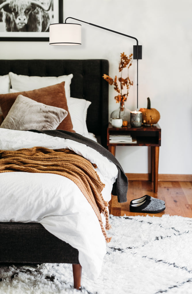 Crystorama Crystorama Mallory 1 Light Matte Black Task Sconce