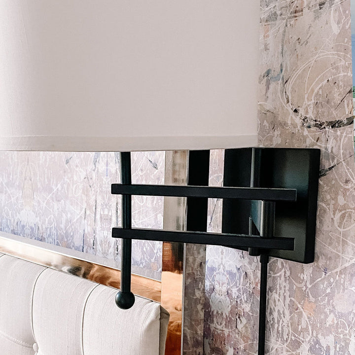 Crystorama Crystorama Marshall 1 Light Matte Black Task Sconce