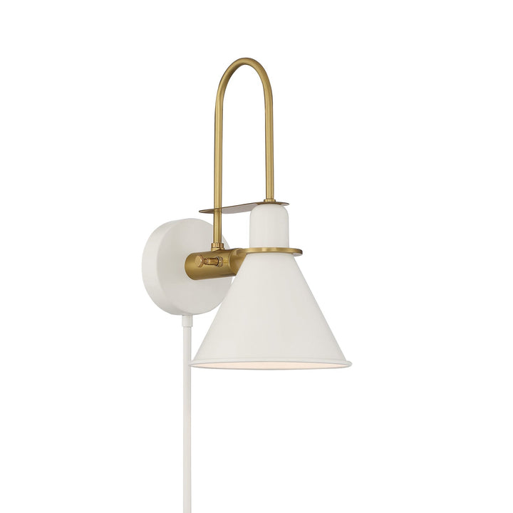 Crystorama Crystorama Medford 1 Light White Sconce