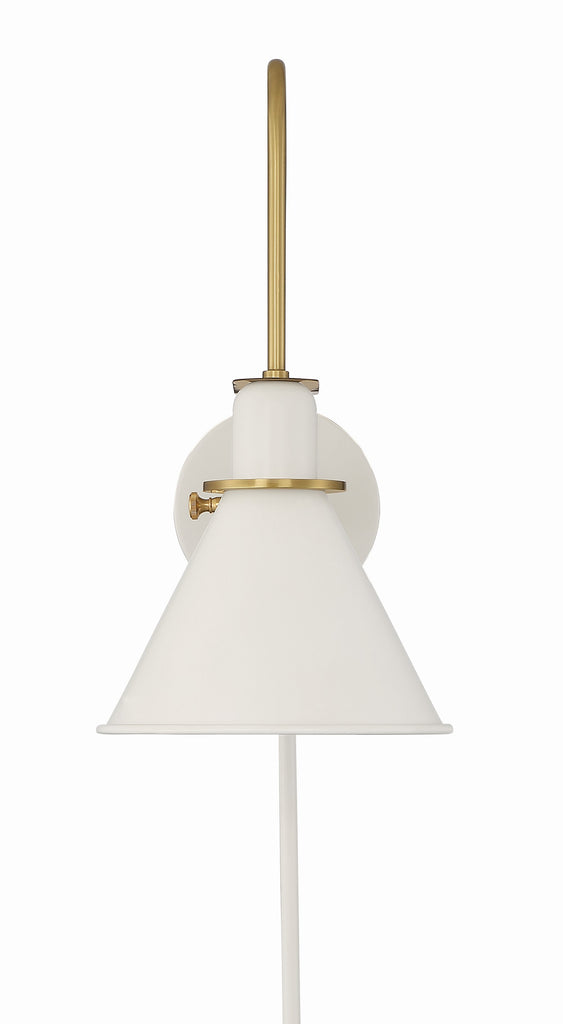 Crystorama Crystorama Medford 1 Light White Sconce