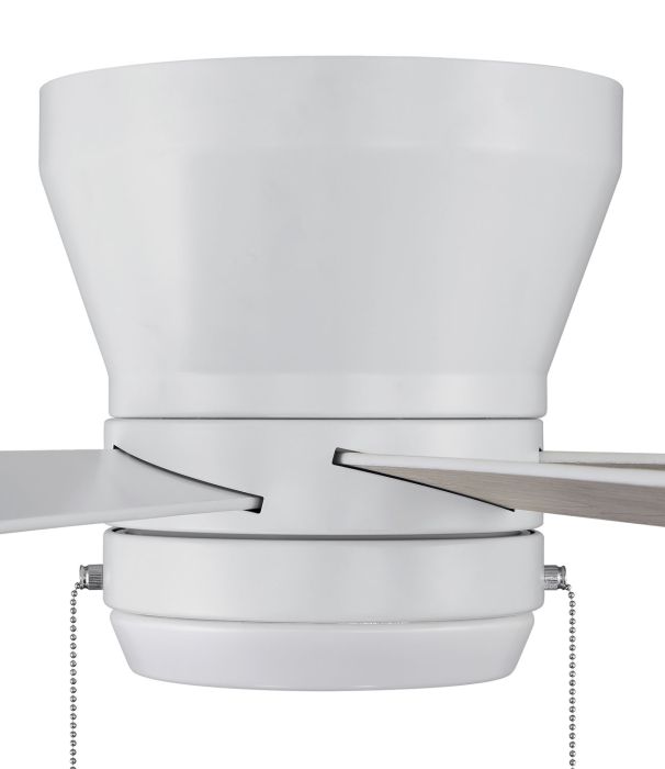 ##Antique Hardware## 52" Merit in White w/ White/Washed Oak Blades