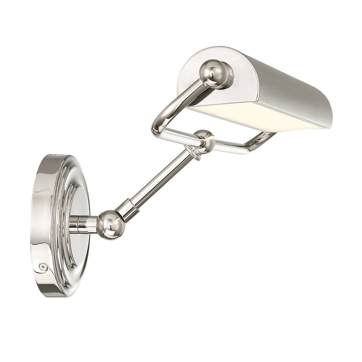 Crystorama Crystorama Miller Integrated LED Polished Nickel Sconce