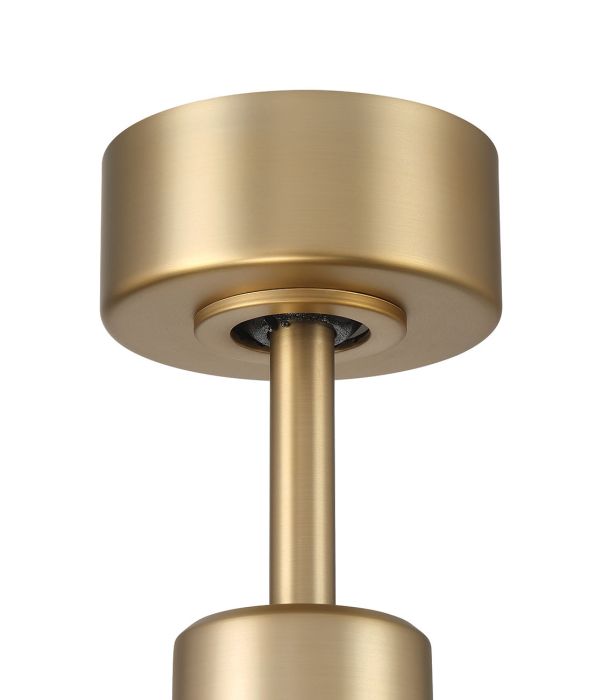 ##Antique Hardware## 54" Mondo in Satin Brass w/ Flat Black Blades