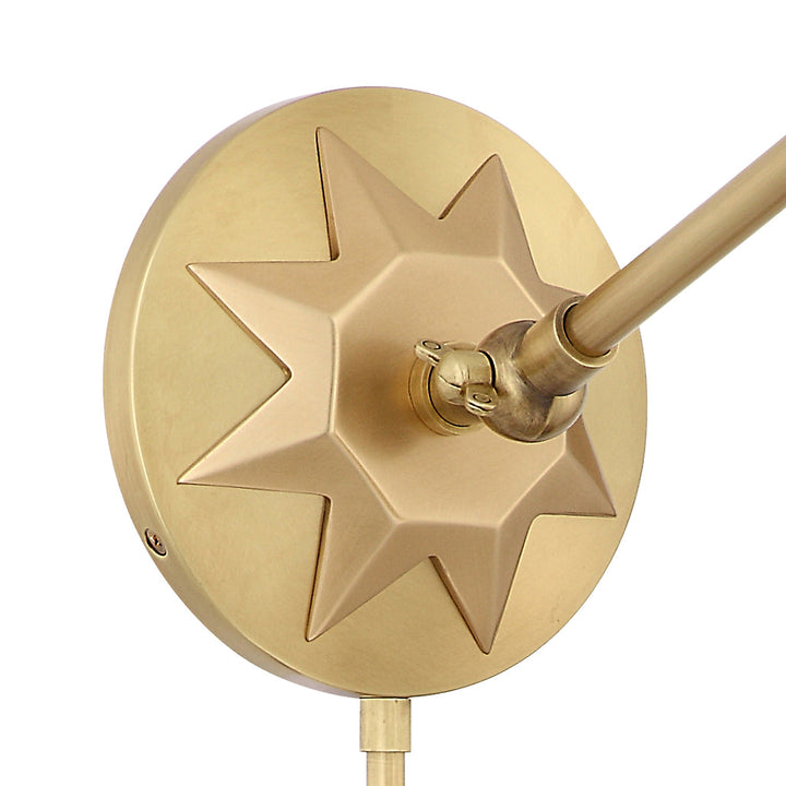 Crystorama Crystorama Morgan 1 Light Aged Brass Task Sconce