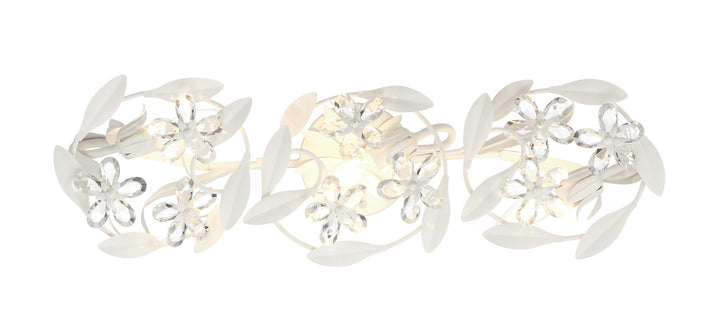 Crystorama Crystorama Marselle 3 Light Matte White Bathroom Vanity