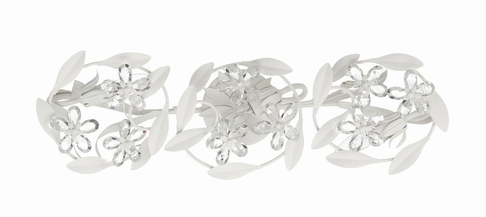 Crystorama Crystorama Marselle 3 Light Matte White Bathroom Vanity