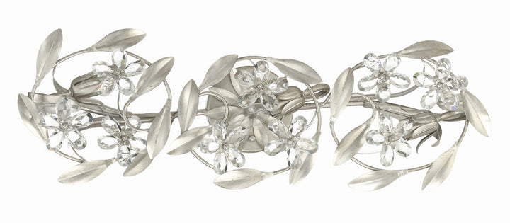 Crystorama Crystorama Marselle 3 Light Antique Silver Bathroom Vanity