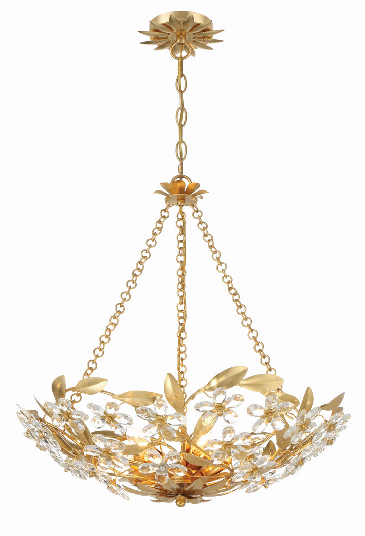 Crystorama Crystorama Marselle 6 Light Antique Gold Chandelier