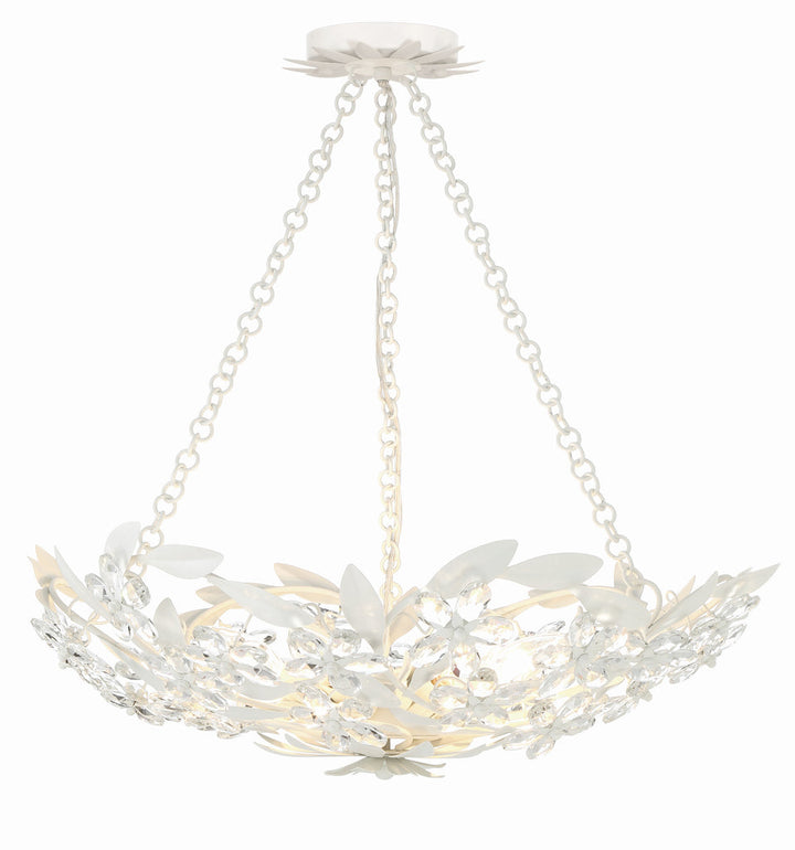 Crystorama Crystorama Marselle 6 Light Matte White Chandelier
