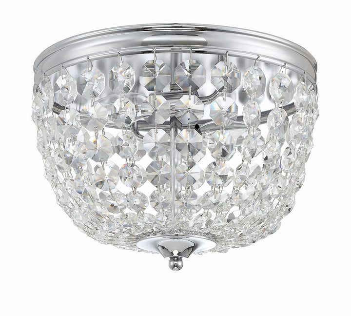 Crystorama Crystorama Nola 2 Light Polished Chrome Flush Mount