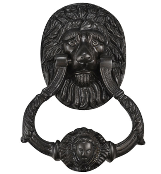 COPPER MOUNTAIN HARDWARE 4 3/4 Inch Large Ornate Lion Door Knocker in Several Finishes