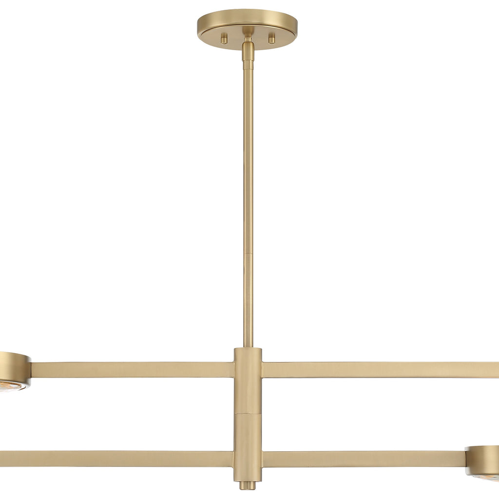 Crystorama Crystorama Orson 4 Light Modern Gold Chandelier