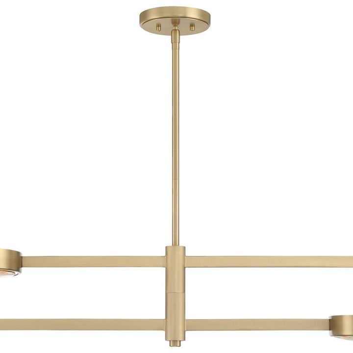Crystorama Crystorama Orson 4 Light Modern Gold Chandelier