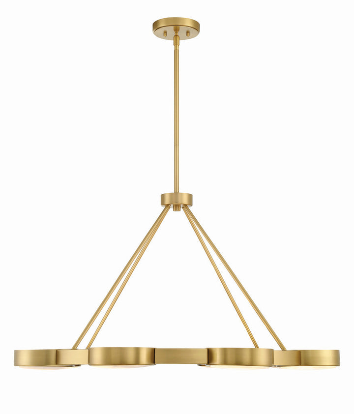 Crystorama Crystorama Orson 8 Light Modern Gold Chandelier