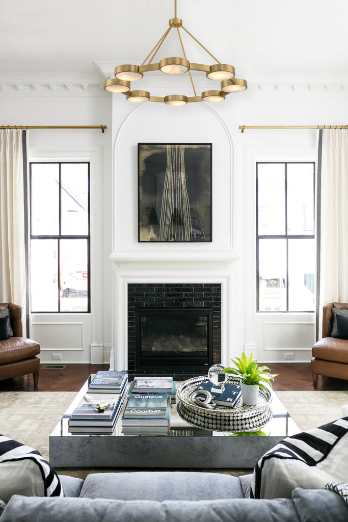 Crystorama Crystorama Orson 8 Light Modern Gold Chandelier