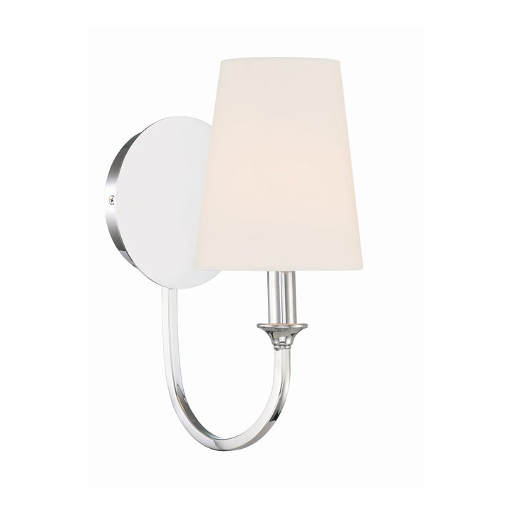 Crystorama Crystorama Payton 1 Light Polished Chrome Sconce