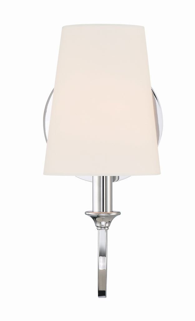 Crystorama Crystorama Payton 1 Light Polished Chrome Sconce