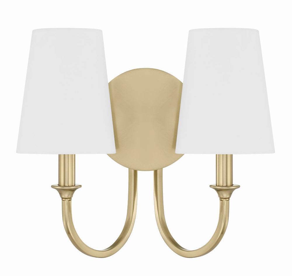 Crystorama Crystorama Payton 2 Light Vibrant Gold Sconce